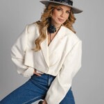 kapelusz damski vakero z jedwabna szarfa spadiora 5