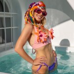 apaszka jedwabna dwustronna usta spadiora 18