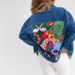 kurtka jeansowa safari kwiaty zodiaku pedzel spadiora 31