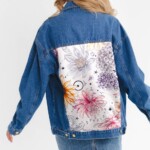 kurtka jeansowa safari kwiaty zodiaku pedzel spadiora 47