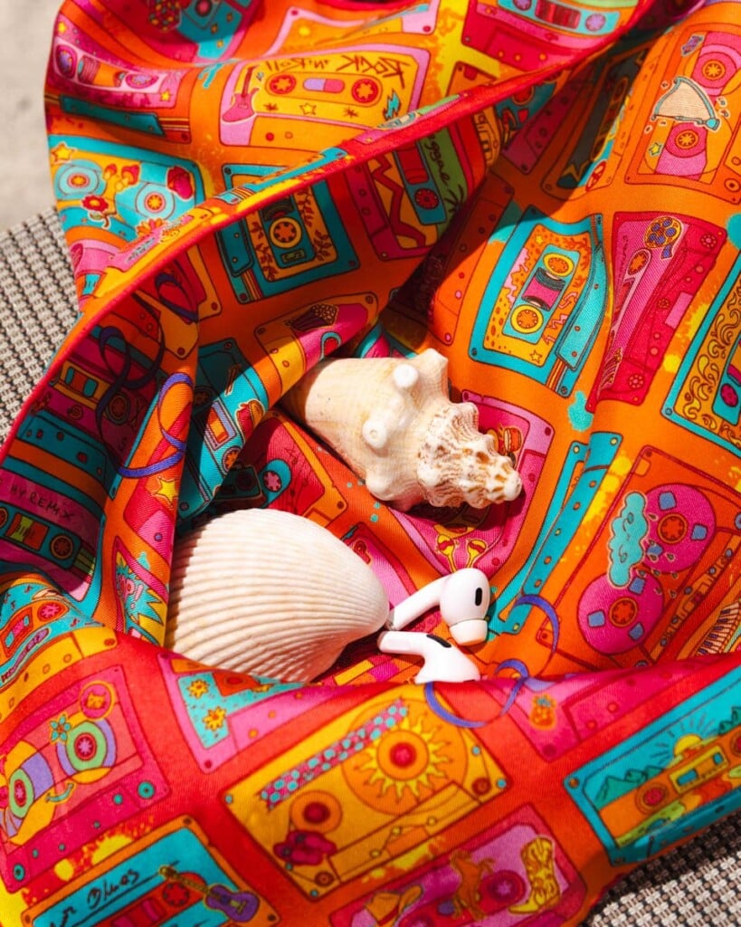 apaszka jedwabna dwustronna playlista spadiora 22