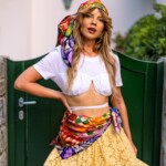 apaszka jedwabna dwustronna frykasy spadiora