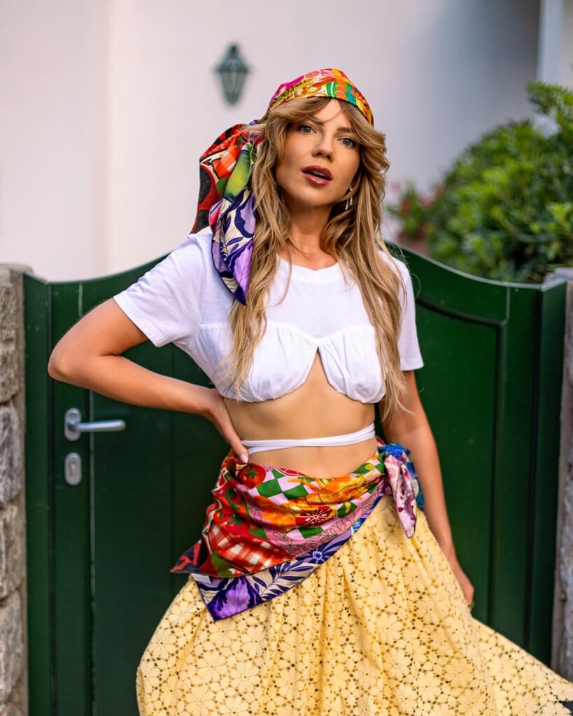 apaszka jedwabna dwustronna frykasy spadiora