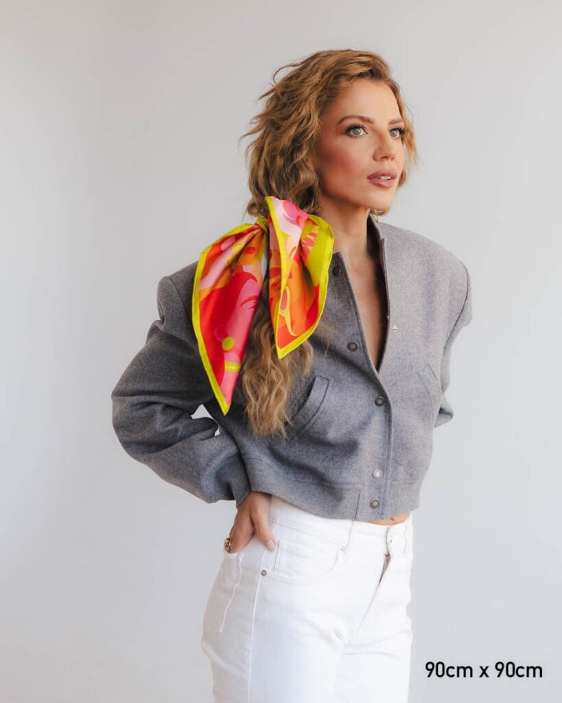 apaszka jedwabna dwustronna self love first spadiora 3