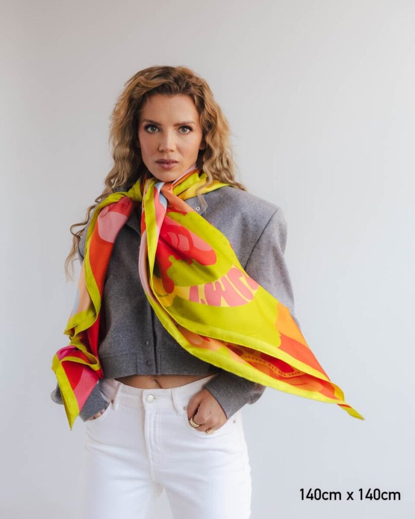 apaszka jedwabna dwustronna self love first spadiora 5