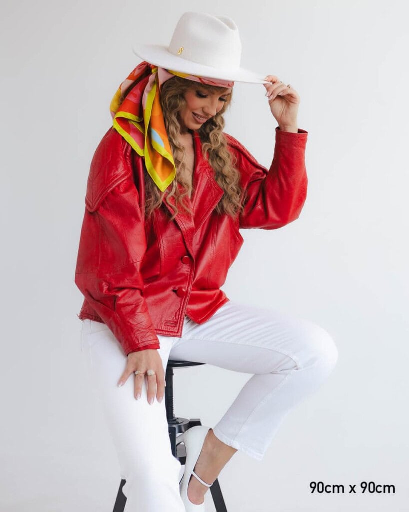 apaszka jedwabna dwustronna self love first spadiora 8