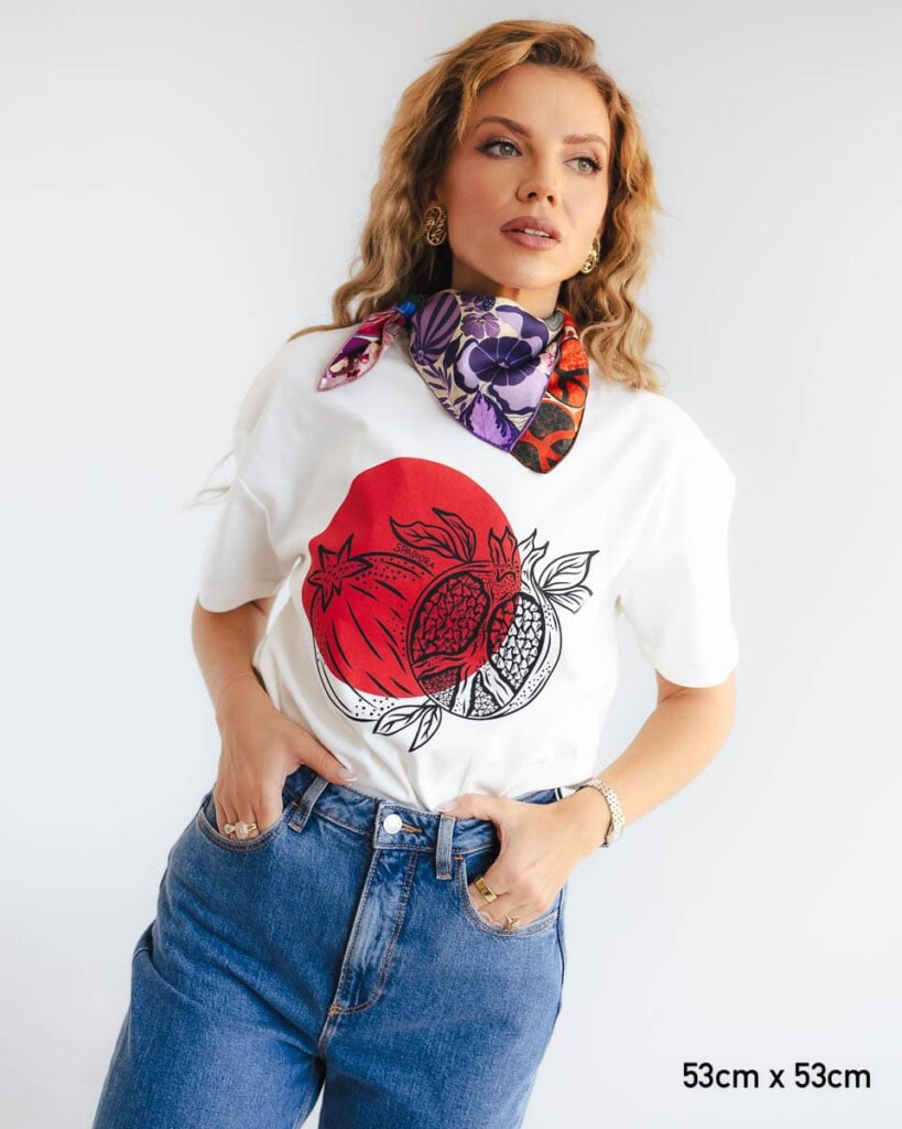 apaszka jedwabna dwustronna frykasy spadiora 20