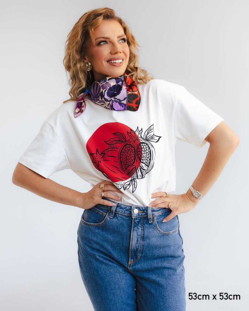 apaszka jedwabna dwustronna frykasy spadiora 21