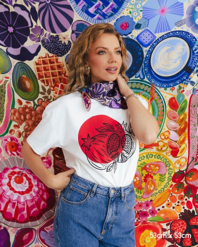 apaszka jedwabna dwustronna frykasy spadiora 24