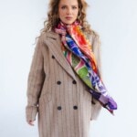 apaszka jedwabna dwustronna frykasy spadiora 34