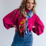 apaszka jedwabna dwustronna frykasy spadiora 41