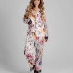 jedwabna pizama senso kwiaty zodiaku zestaw z dlugimi spodniami spadiora 3