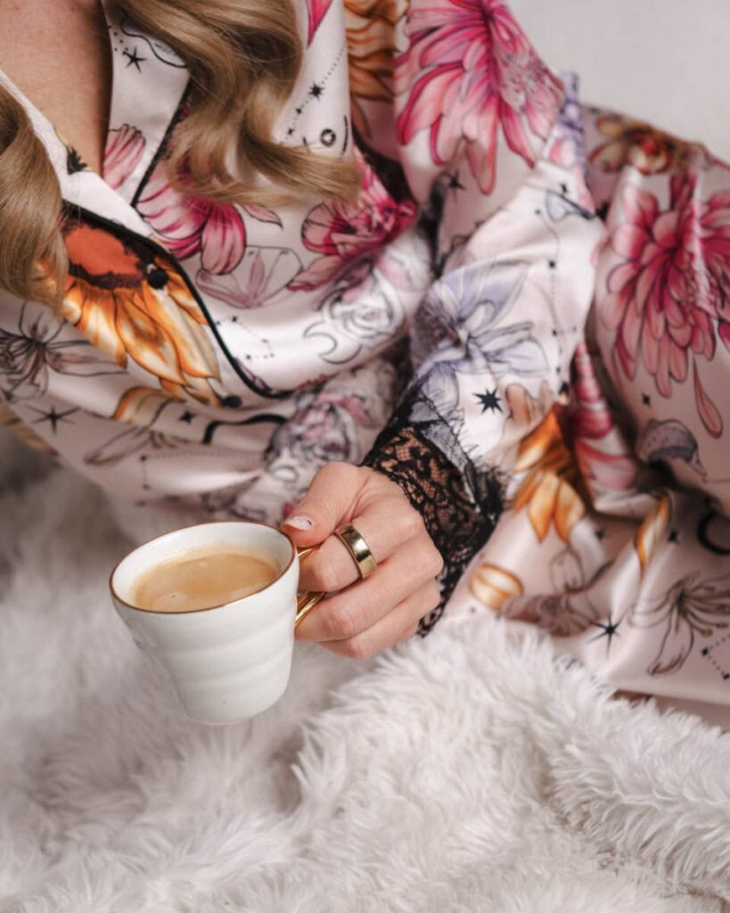 jedwabna pizama senso kwiaty zodiaku zestaw z dlugimi spodniami spadiora 16