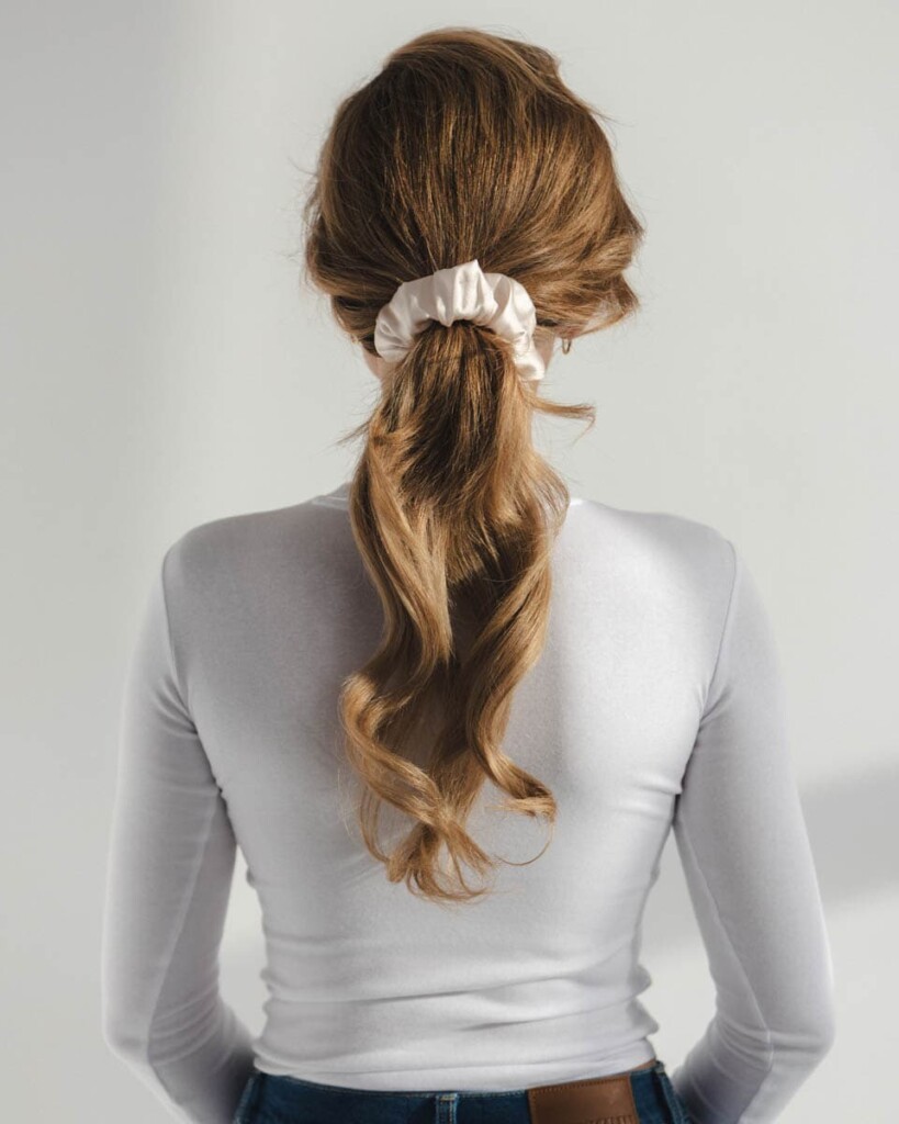 zestaw jedwabnych gumek igaro feminima bordo spadiora