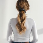 zestaw jedwabnych gumek igaro feminima czarna spadiora