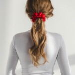 zestaw jedwabnych gumek igaro feminima bordo spadiora 3