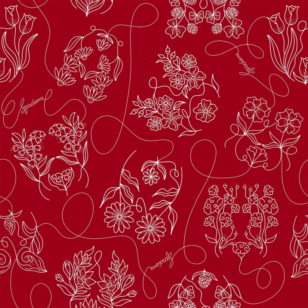 wzor feminimal bordo spadiora