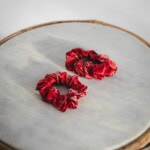 zestaw jedwabnych gumek igaro feminima bordo spadiora 3