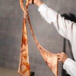 jedwabna opaska z dluga szarfa amoro wiatraki spadiora 3