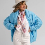 apaszka jedwabna dwustronna rozowe szeptane opowiesci spadiora