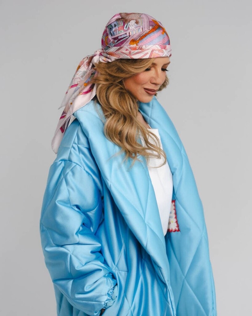 apaszka jedwabna dwustronna rozowe szeptane opowiesci spadiora 5