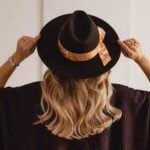 kapelusz damski vakero z jedwabna szarfa brazowy spadiora 8