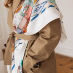 apaszka jedwabna dwustronna niebieskie szeptane opowiesci spadiora 24