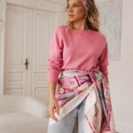 apaszka jedwabna dwustronna rozowe szeptane opowiesci spadiora 7