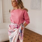 apaszka jedwabna dwustronna rozowe szeptane opowiesci spadiora 8