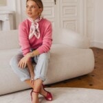 apaszka jedwabna dwustronna rozowe szeptane opowiesci spadiora 13