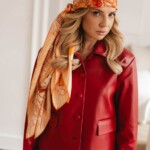 Apaszka jedwabna dwustronna wiatraki spadiora 6