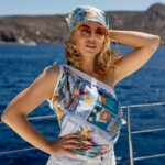 apaszka jedwabna dwustronna niebieskie szeptane opowiesci spadiora 28