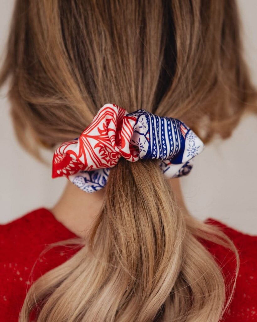 jedwabna gumka scrunchie wiwat spadiora 