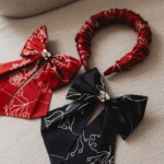 jedwabna opaska do wlosow lirika feminimal bordo spadiora 3