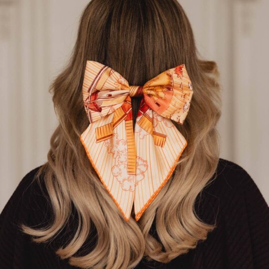 jedwabna kokarda do wlosow carma wiatraki spadiora