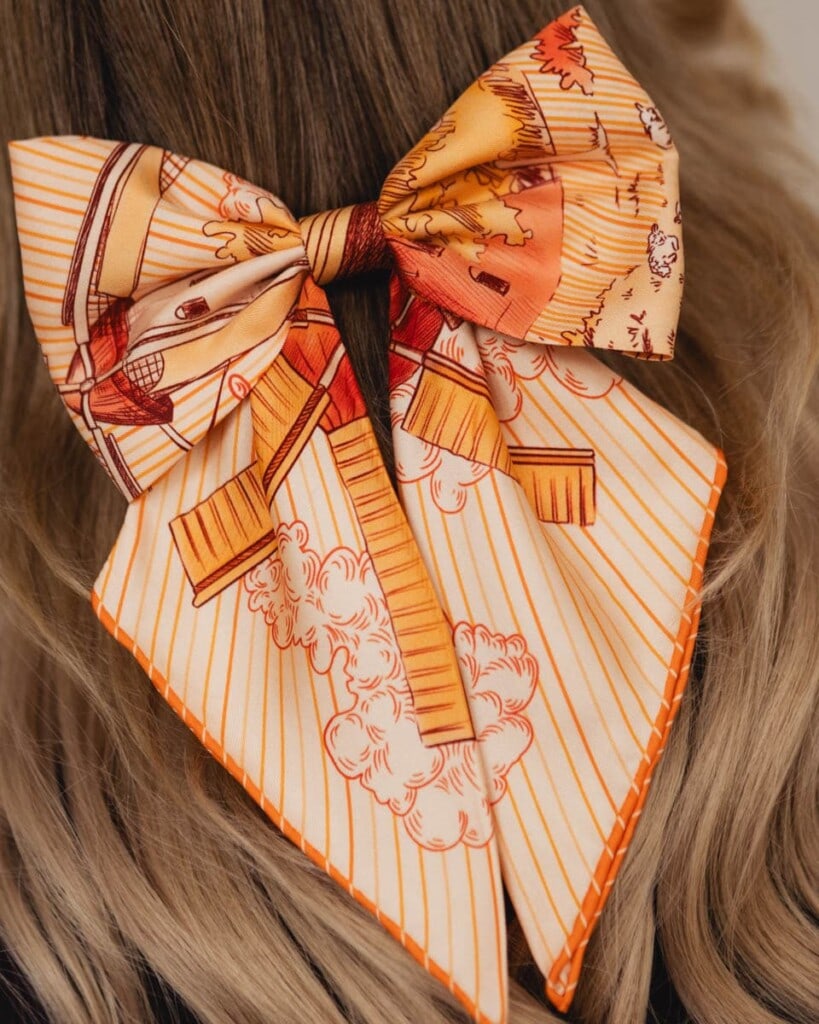 jedwabna kokarda do wlosow carma wiatraki spadiora 1