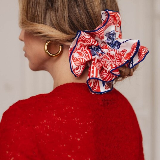 jedwabna gumka scrunchie ornamiloo wiwat spadiora 1