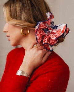 jedwabna gumka scrunchie ornamiloo wiwat spadiora 6