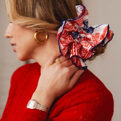 jedwabna gumka scrunchie ornamiloo wiwat spadiora 6