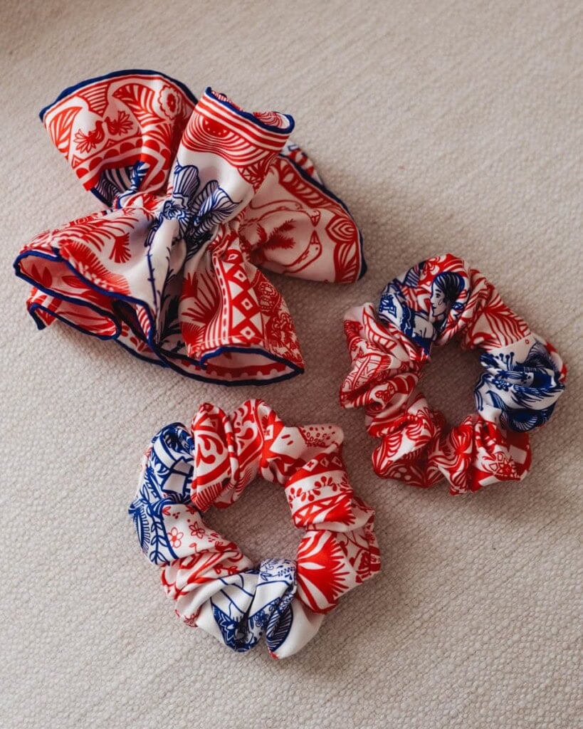 jedwabna gumka scrunchie ornamiloo wiwat spadiora 12