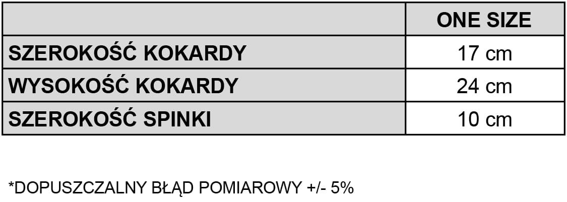 tabela rozmiarowa jedwabna kokarda do wlosow carma wiatraki