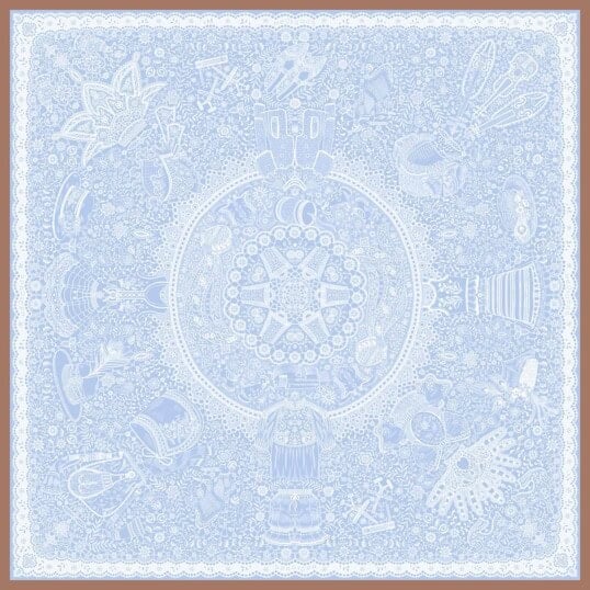 poszetka jedwabna meska dwustronna koronka blawatna spadiora