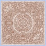 apaszka jedwabna dwustronna koronka plowa spadiora