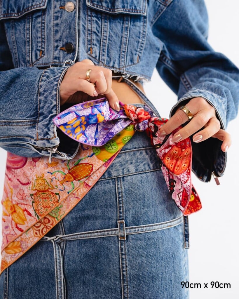 apaszka jedwabna dwustronna zuki spadiora 14