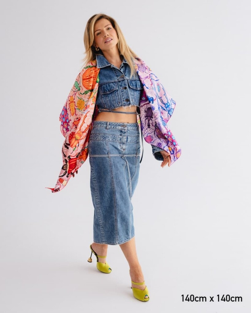 apaszka jedwabna dwustronna zuki spadiora 18