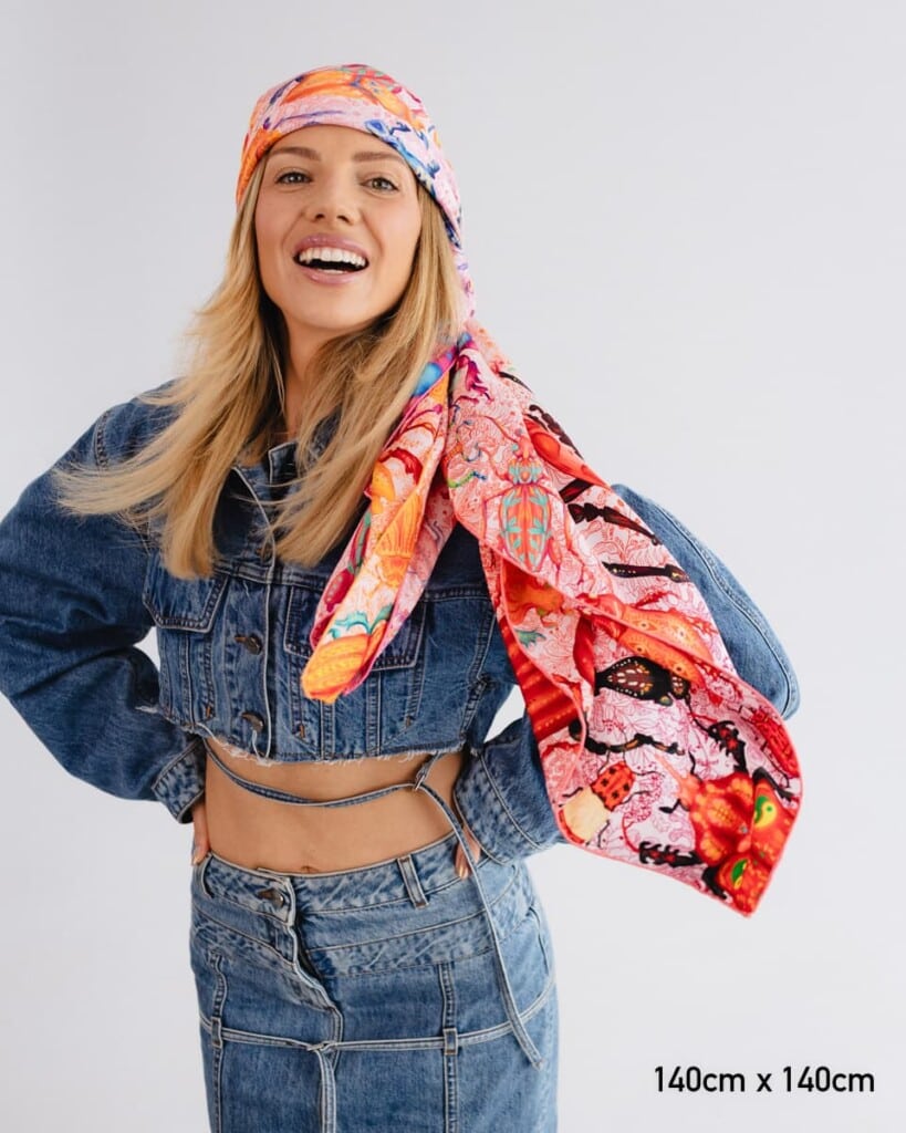 apaszka jedwabna dwustronna zuki spadiora 22