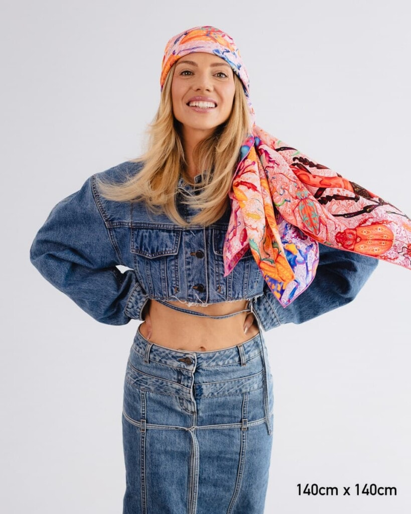 apaszka jedwabna dwustronna zuki spadiora 23