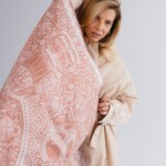 apaszka jedwabna dwustronna koronka plowa spadiora 24