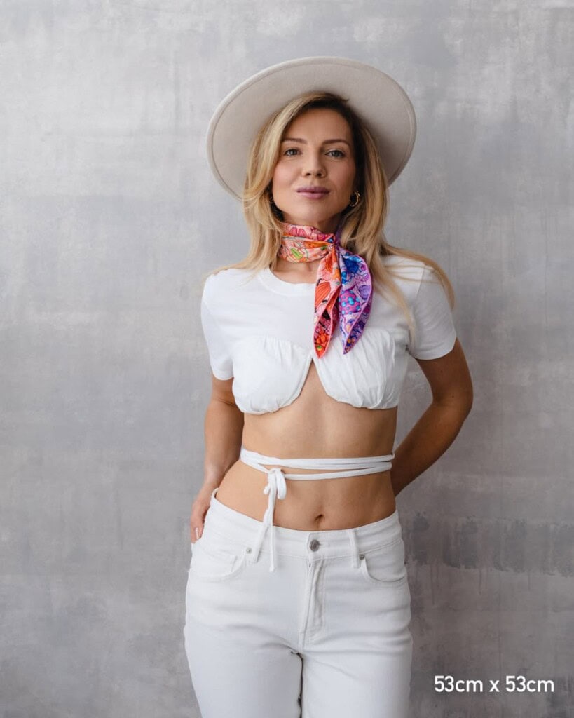 apaszka jedwabna dwustronna zuki spadiora 27