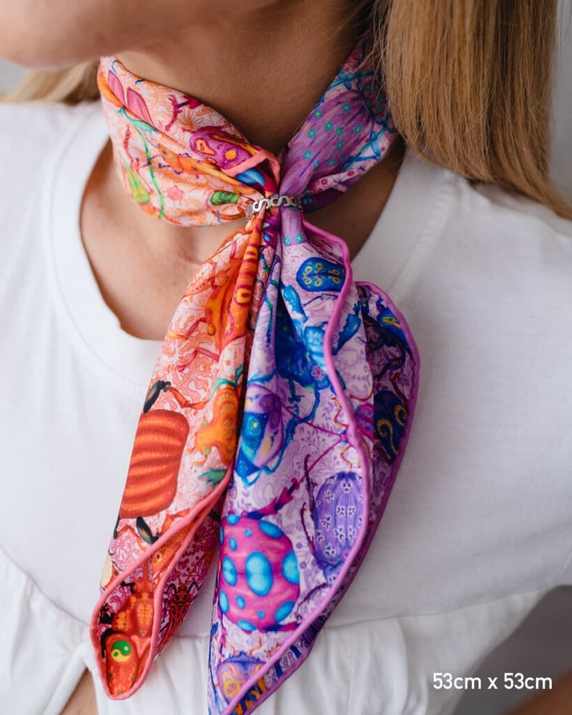 apaszka jedwabna dwustronna zuki spadiora 28